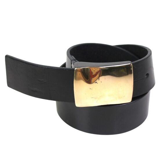 Kenneth Cole SADDLE BLACK REAL LEATHER 1.5"Wd CASUAL DRESS MEN'S BELT Sz 36 (D3 - Picture 5 of 11